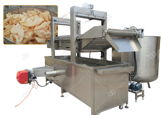 Κίνα Συνεχής Fryer κοτόπουλου φλοιών χοιρινού κρέατος βαθιά ενέργεια θέρμανσης αερίου μηχανών εμπορική προμηθευτής